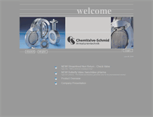 Tablet Screenshot of chemvalve-schmid.com